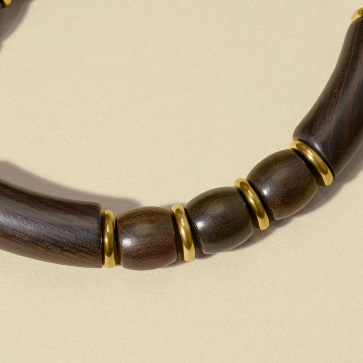 Savannah Armband (Walnuss/Gold)