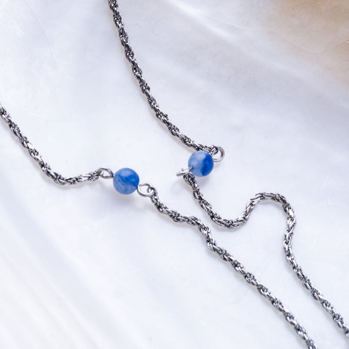 Dewdrops Necklace (Aventurine/Silver)