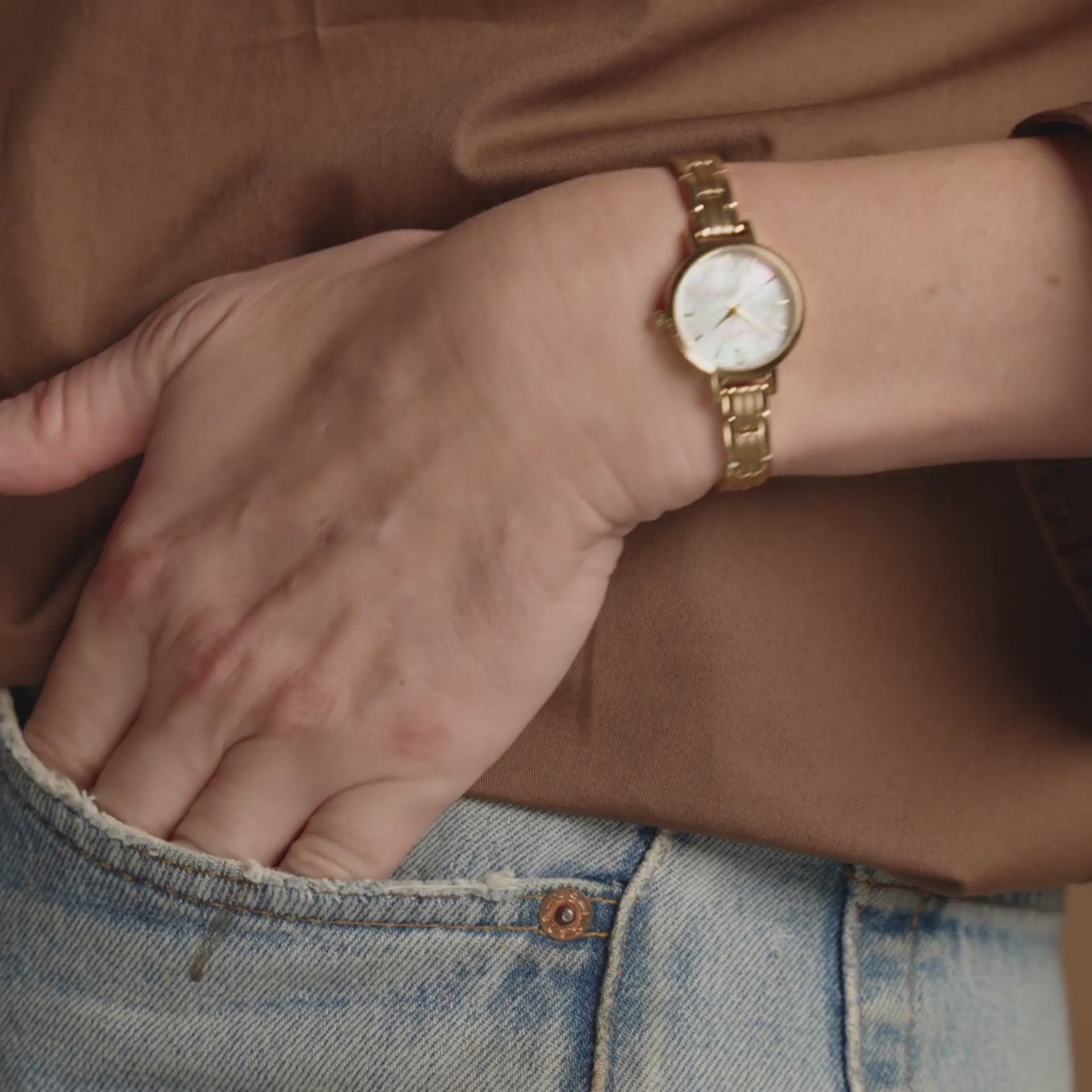 Hanwi (Mother-of-pearl/Gold) | Holzkern Wood Watches