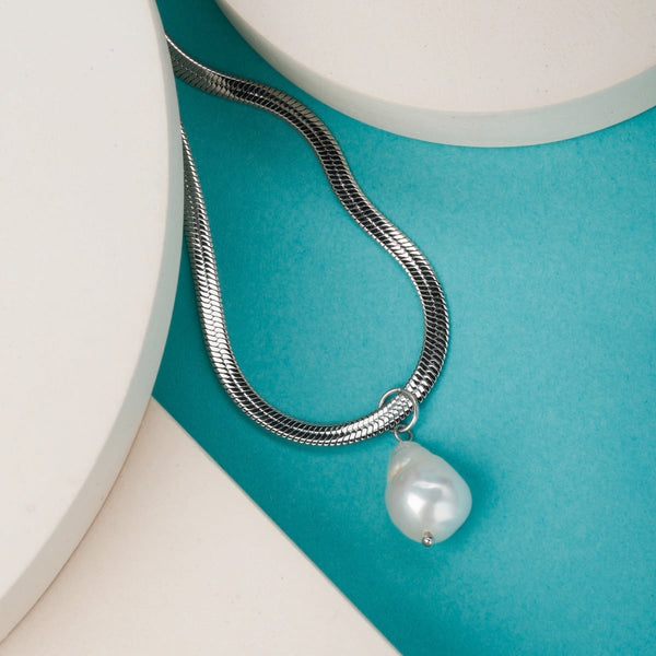 Collar Summersweet (Perla barroca/Plata)