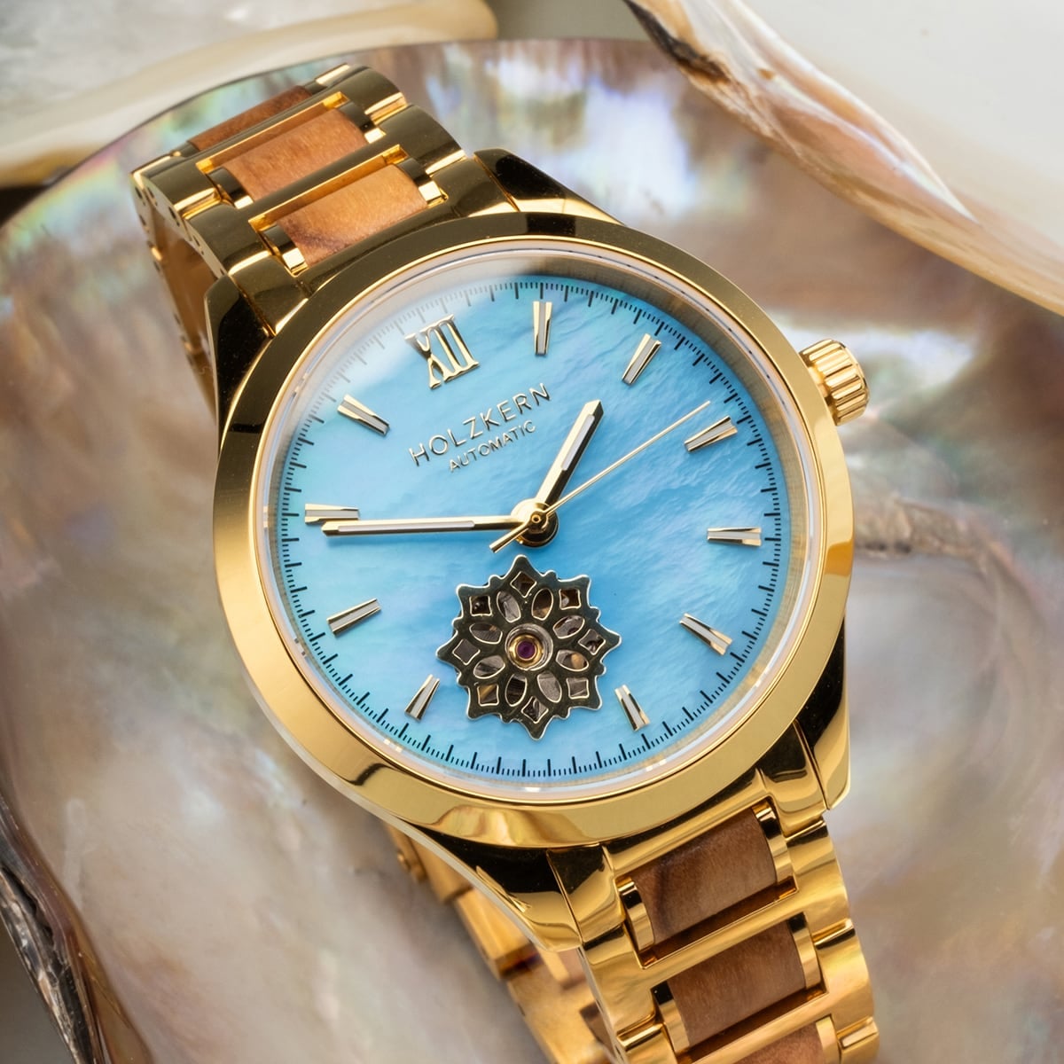 Kaleidoscopic (Mother-of-pearl/Olive) – Holzkern