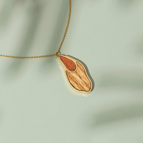 Collana Sequoia (Zebrano/Oro)