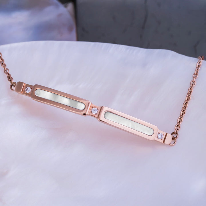 Campania Armband (Perlmutt/Rosé)