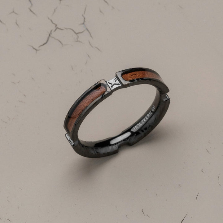 Campania Ring (Koa/Dunkelgrau)