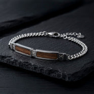 Bracciale Campania (Noce/Argento)