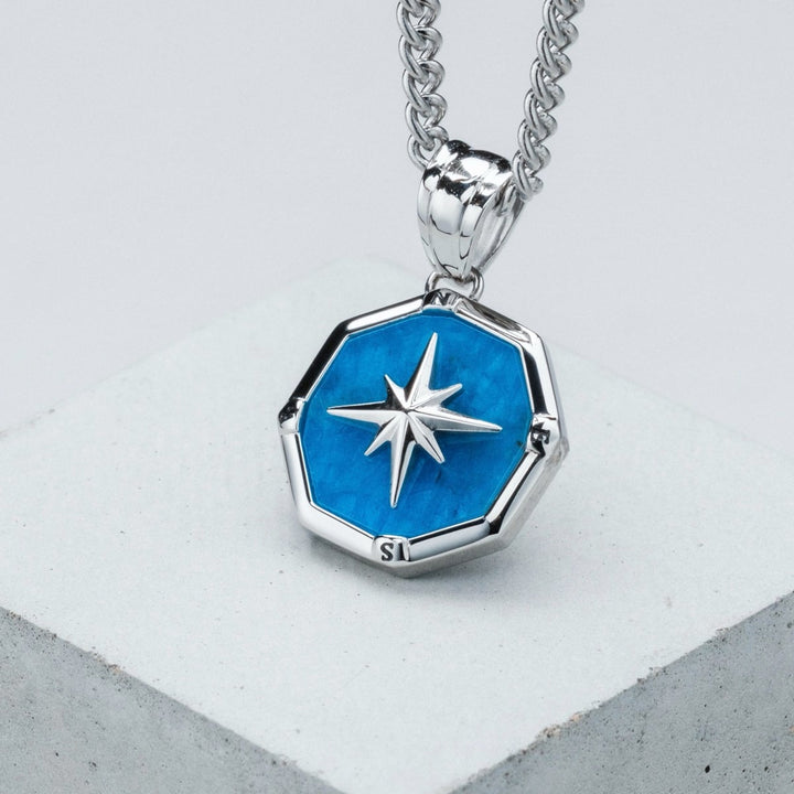 Collier Polarstar (apatite / argent)