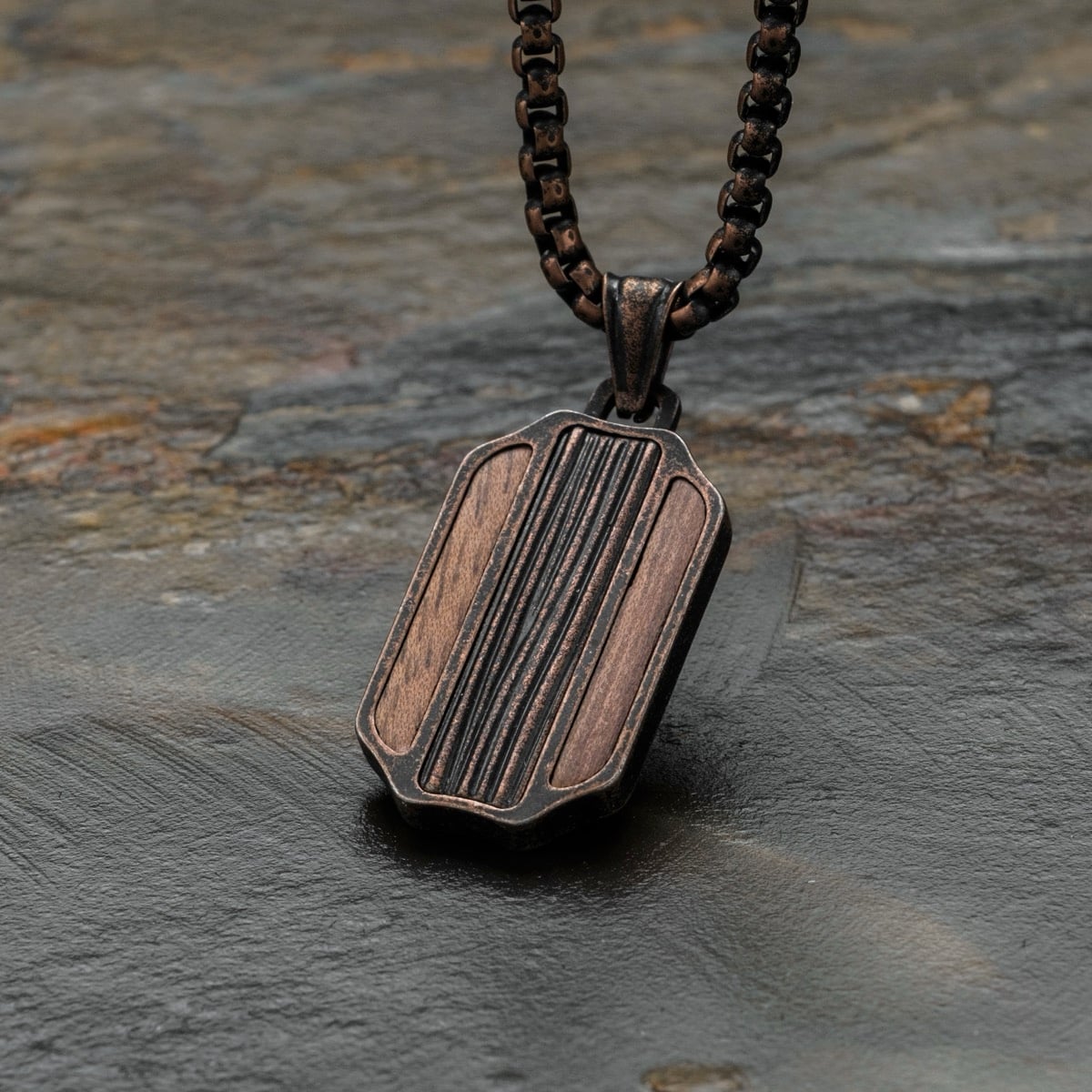 Marked Necklace (Walnut/Copper)