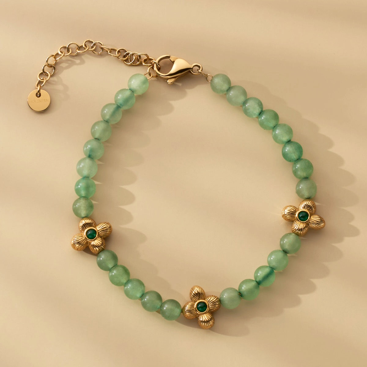 Fireworks Strap (Aventurine/Gold) I