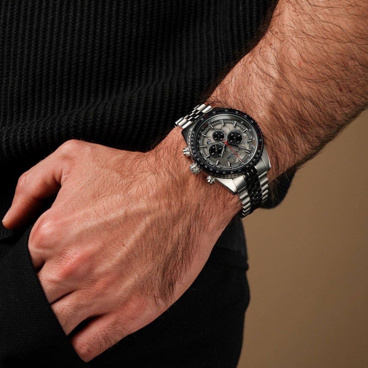 Openhorizon (Gray Marble/Silver) | Holzkern Wood Watches