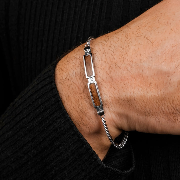 Campania Armband (Walnuss/Silber)