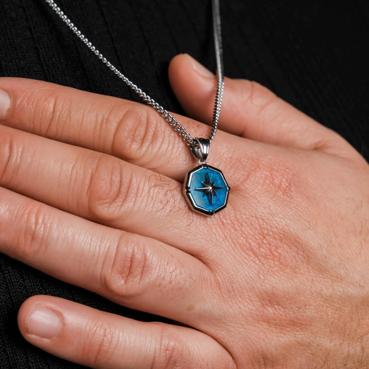 Collier Polarstar (apatite / argent)