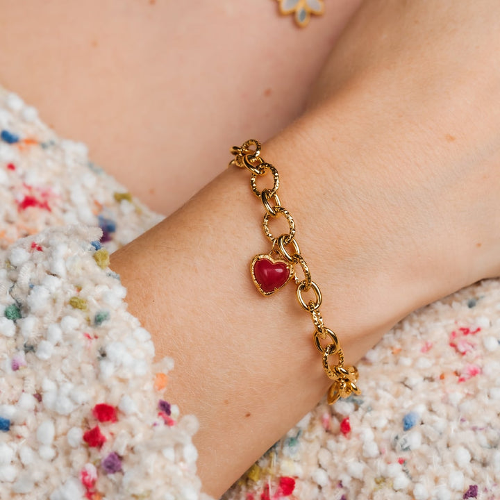 Bracciale Amorance (Calcedonio/Oro)