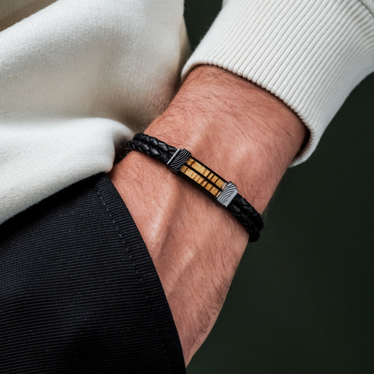 Wildrider Armband (Zebrano/Schwarz) II