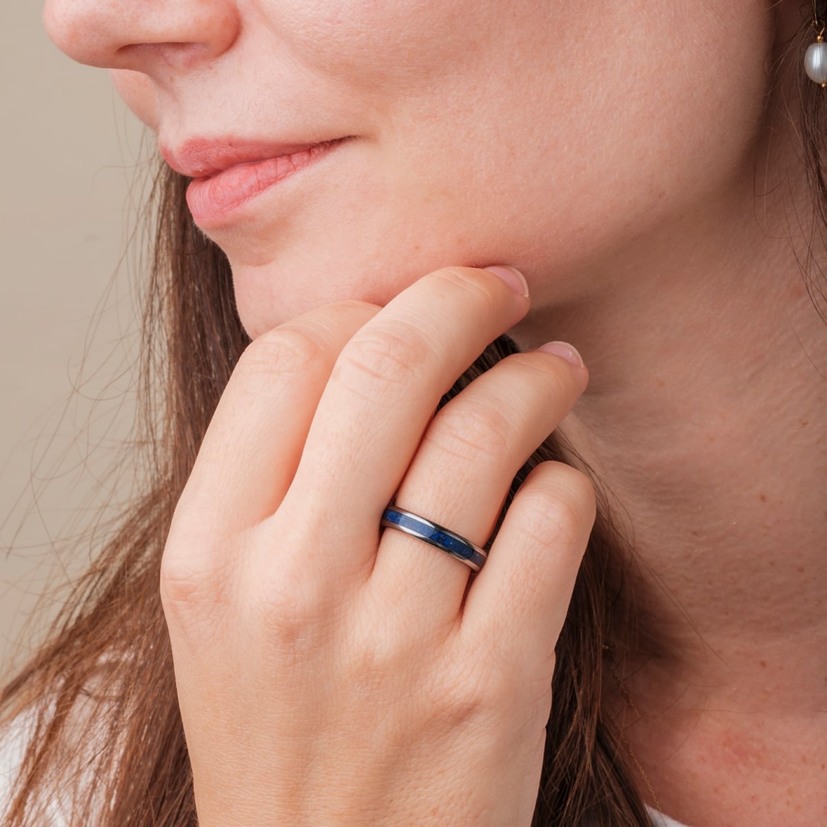 Bague Sumo (Lapis-lazuli/Tungstène)