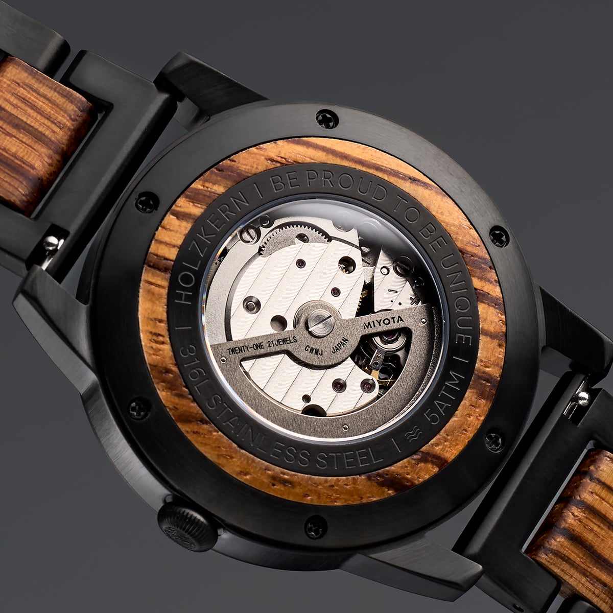 San Francisco (Zebrawood/Maple) | Holzkern Wood Watches