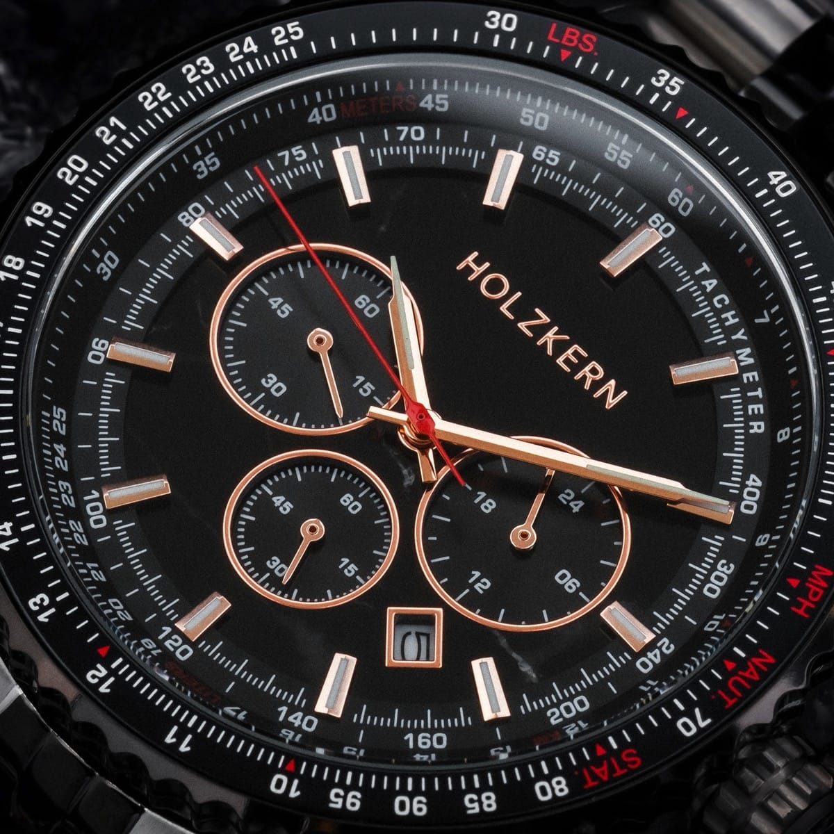 Openhorizon (Black Marble/Silver) | Holzkern Wood Watches