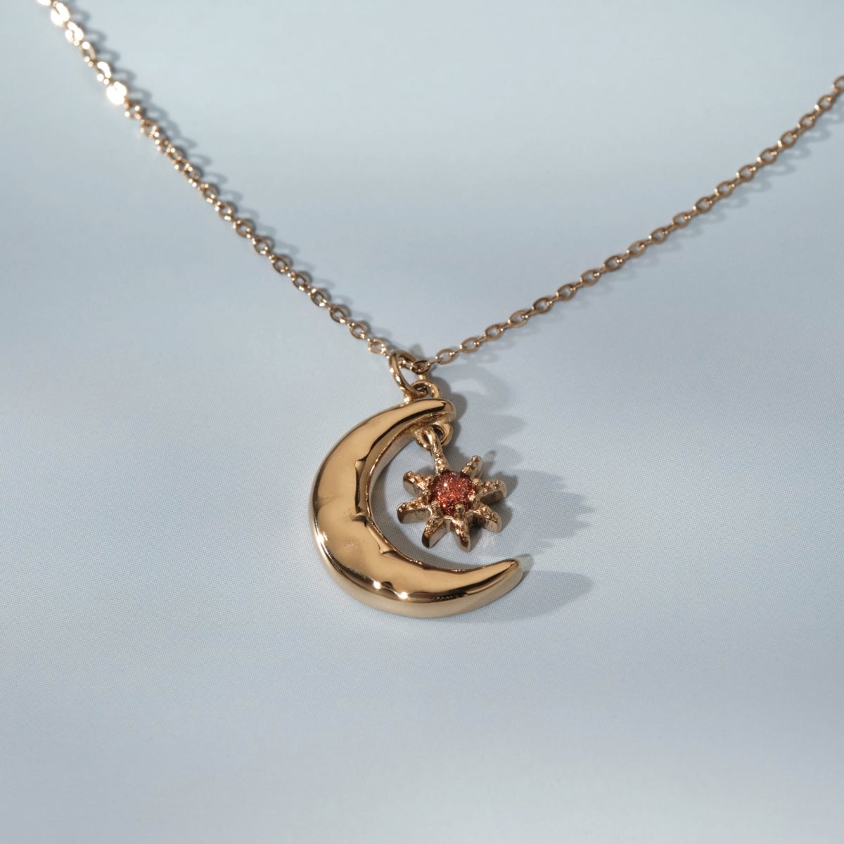 Collier Newmoon (grès/or)