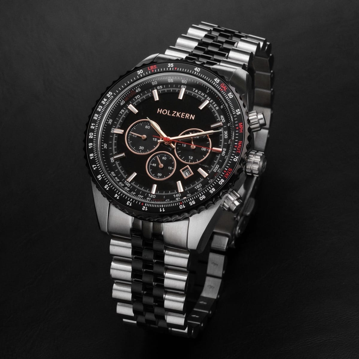 Openhorizon (Black Marble/Silver) | Holzkern Wood Watches