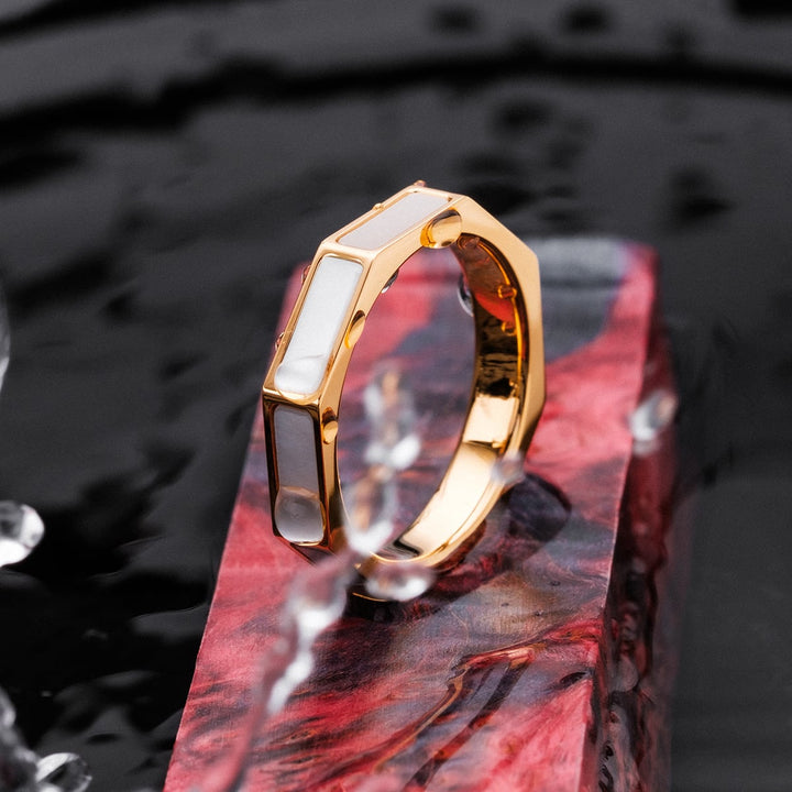 Bague Supremum (nacre/or)