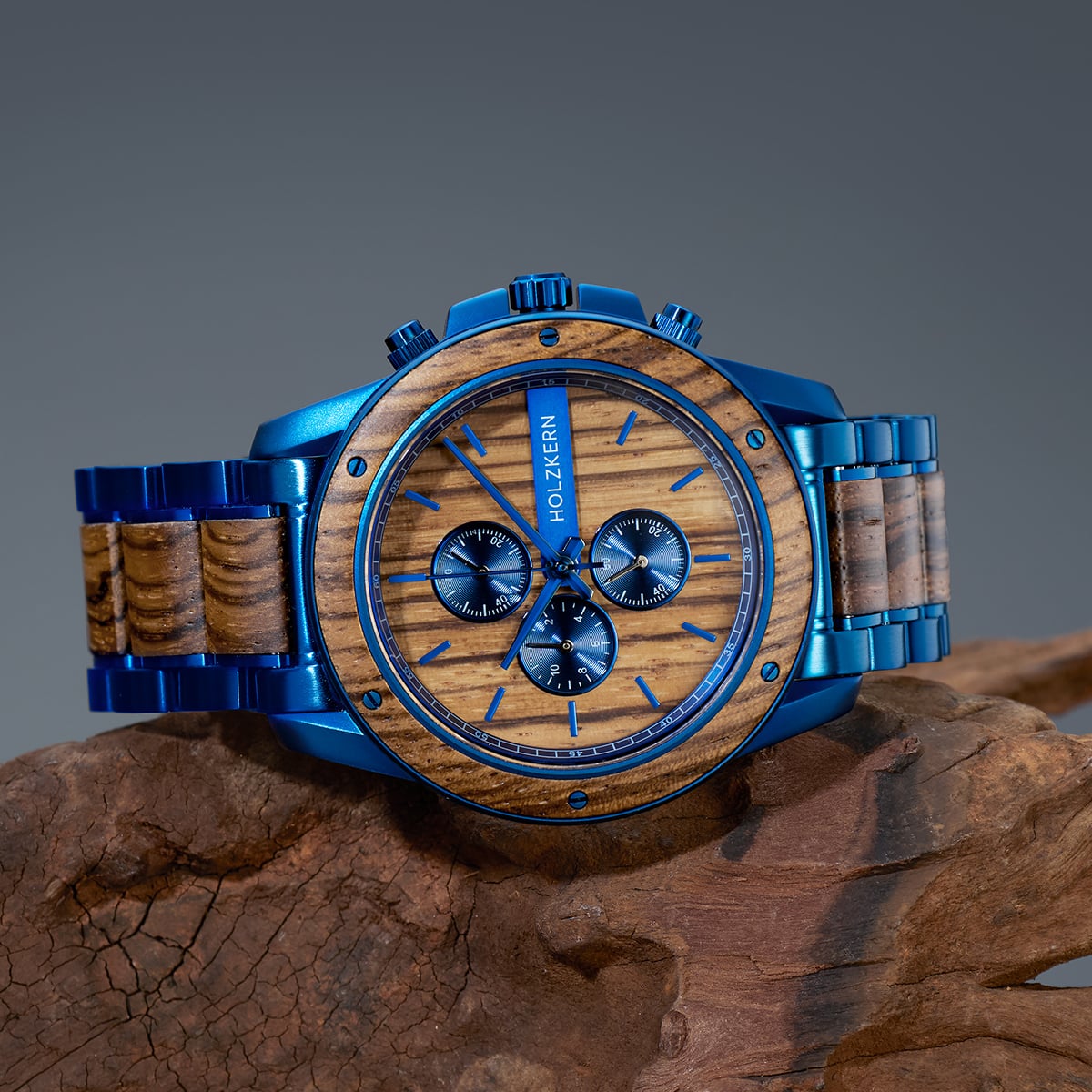 Holzkern Wood Watches | Gareth (Zebrawood/Zebrawood)