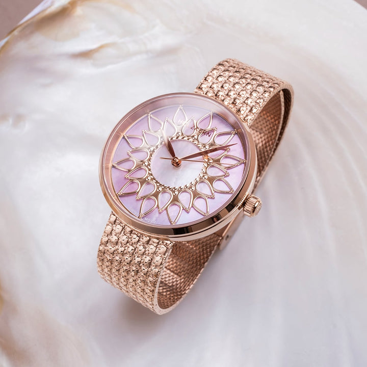 Suncatcher (nacre/or rose)