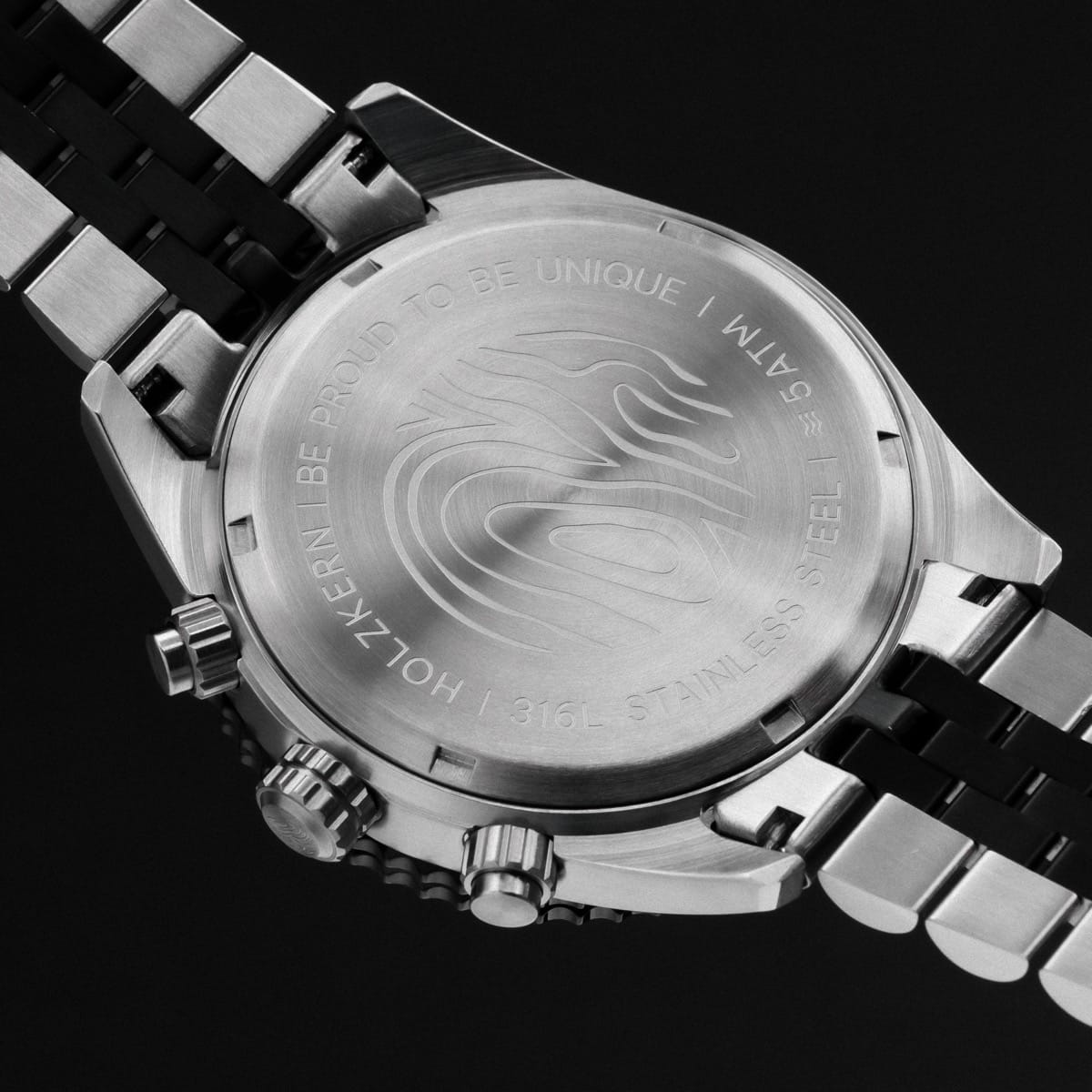 Openhorizon (Black Marble/Silver) | Holzkern Wood Watches