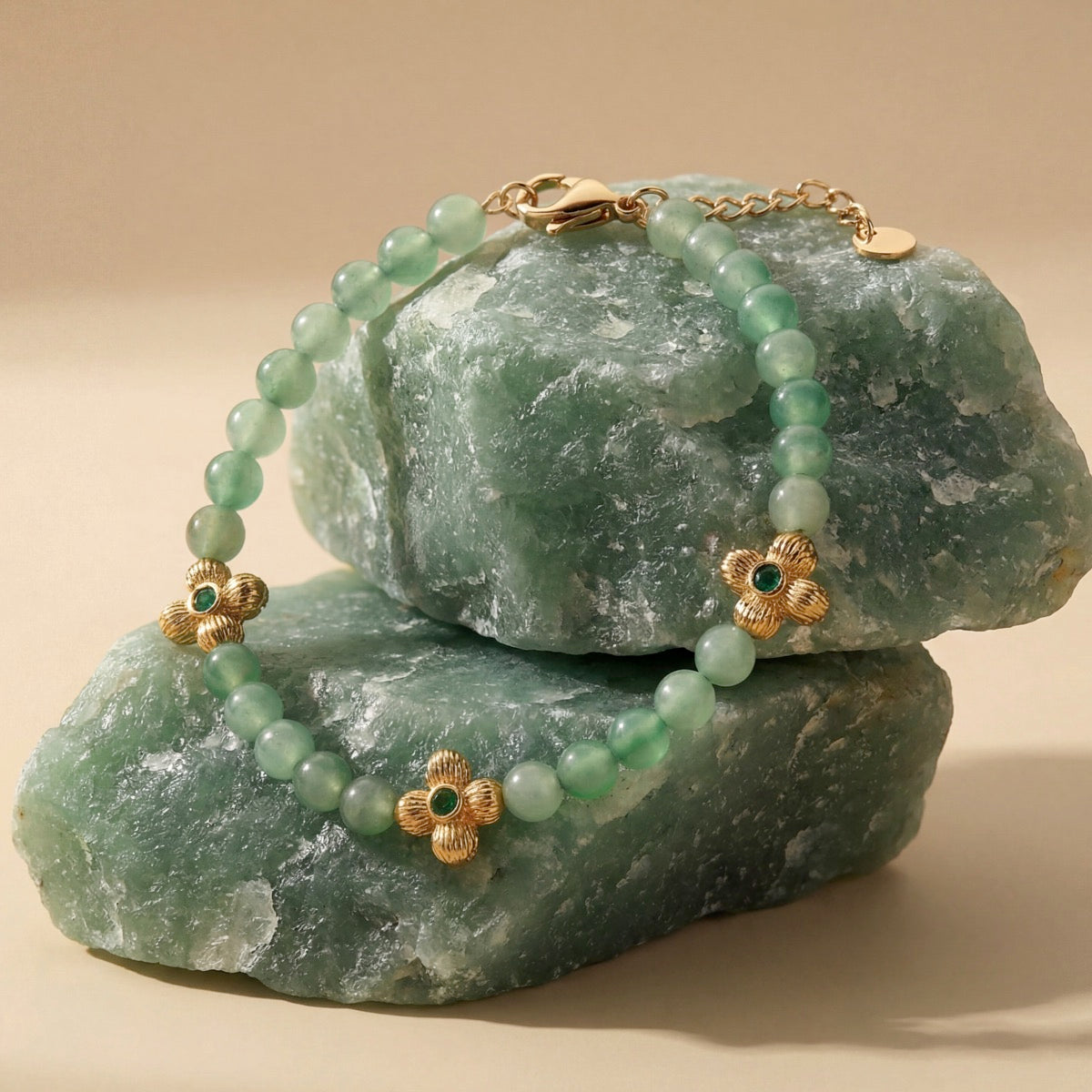 Fireworks Strap (Aventurine/Gold) I