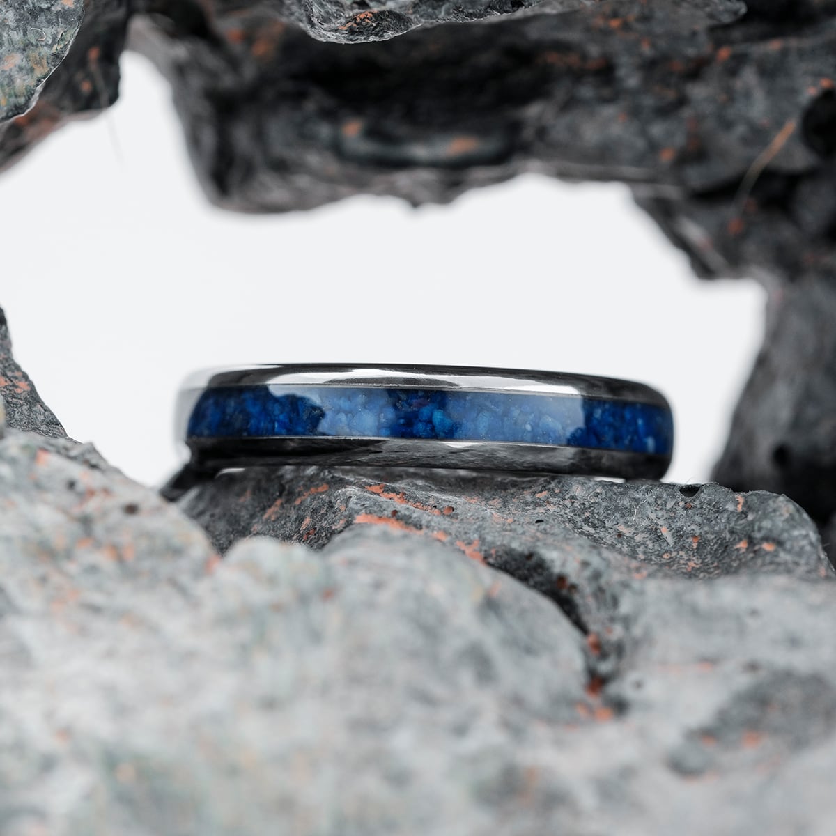 Bague Sumo (Lapis-lazuli/Tungstène)