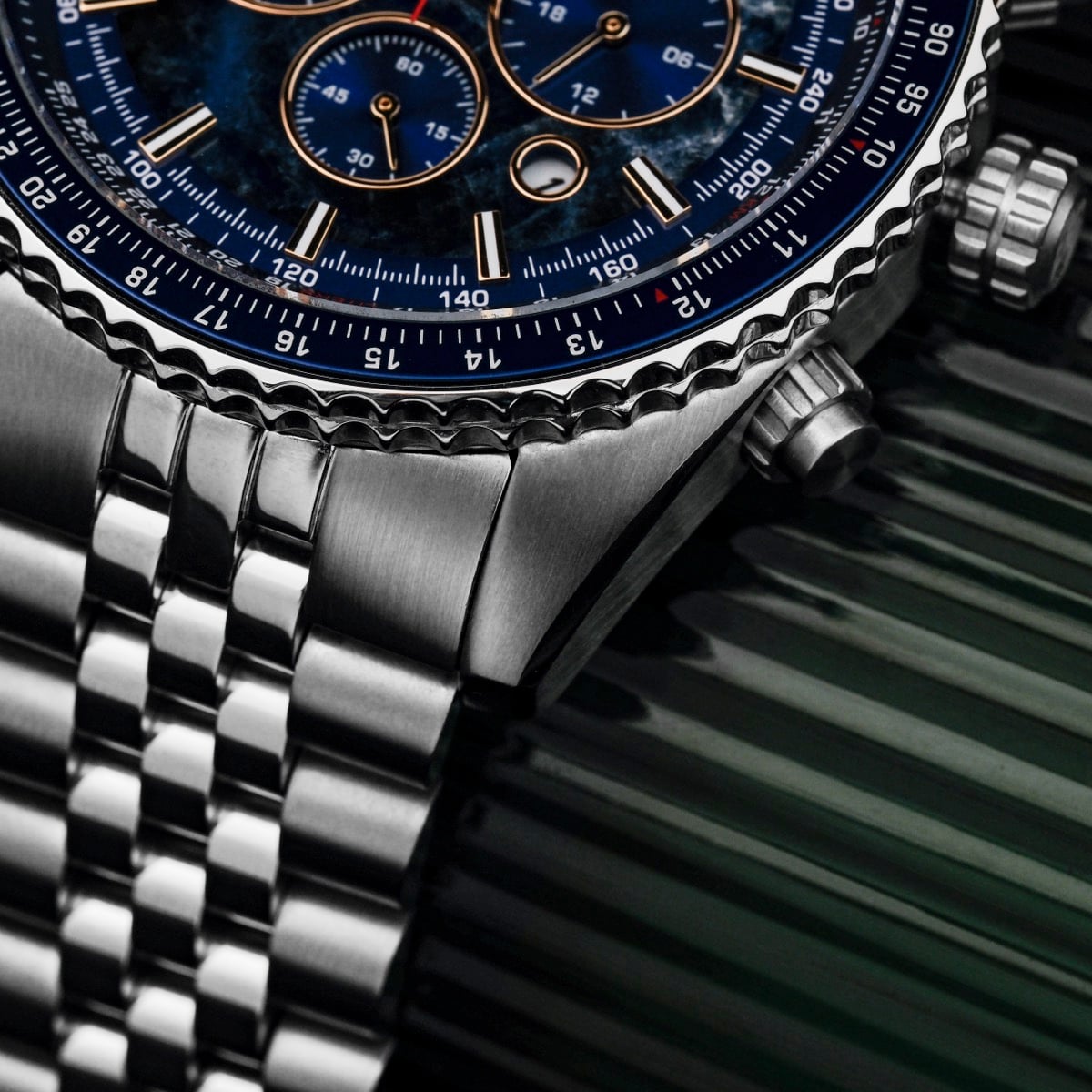 Openhorizon (Blue Marble/Silver) | Holzkern Wood Watches