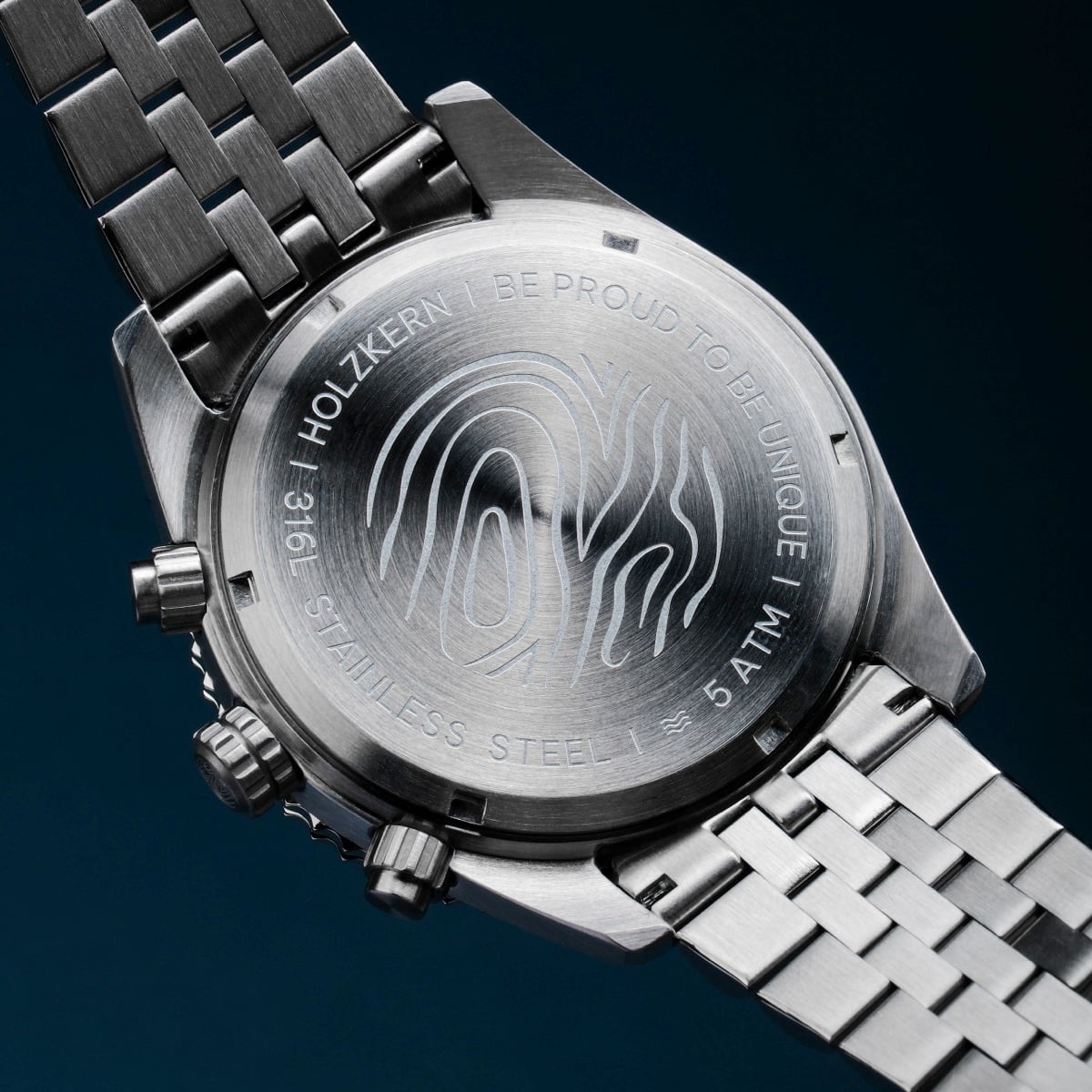 Openhorizon (Green Marble/Silver) | Holzkern Wood Watches