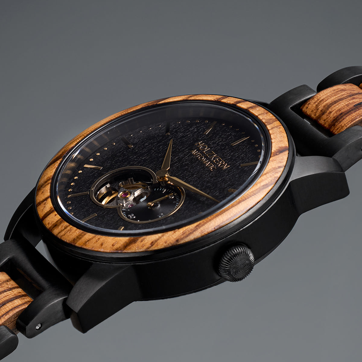 San Francisco (Zebrawood/Maple) | Holzkern Wood Watches