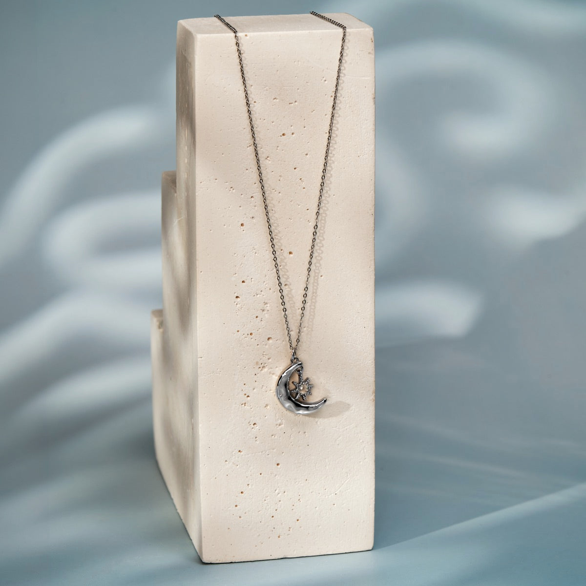 Collier Nouvelle Lune (Labradorite/Argent)