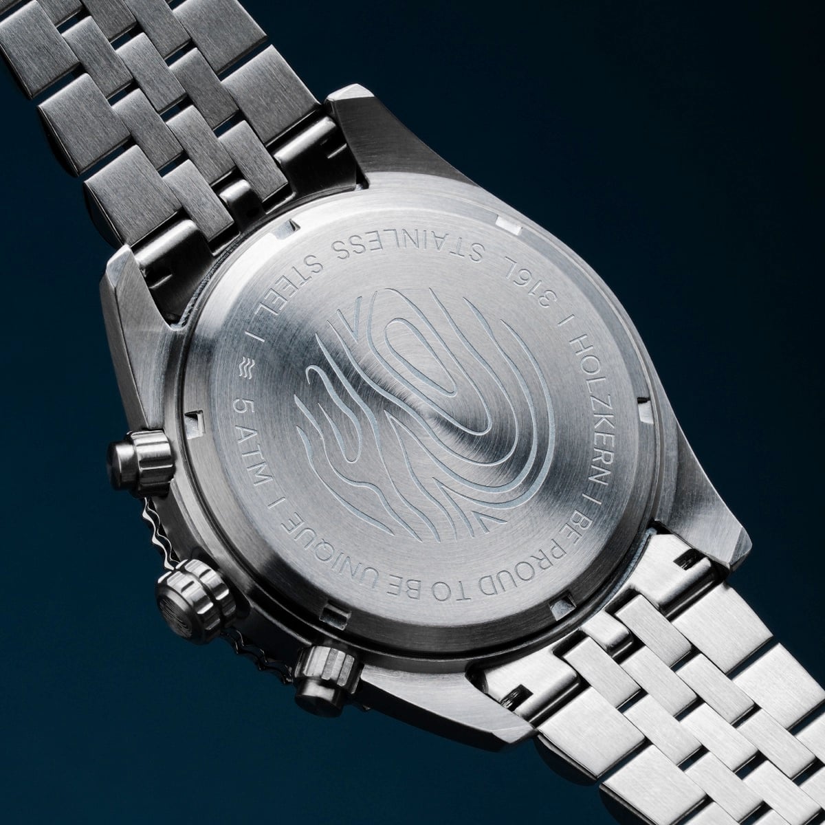 Openhorizon (Blue Marble/Silver) | Holzkern Wood Watches