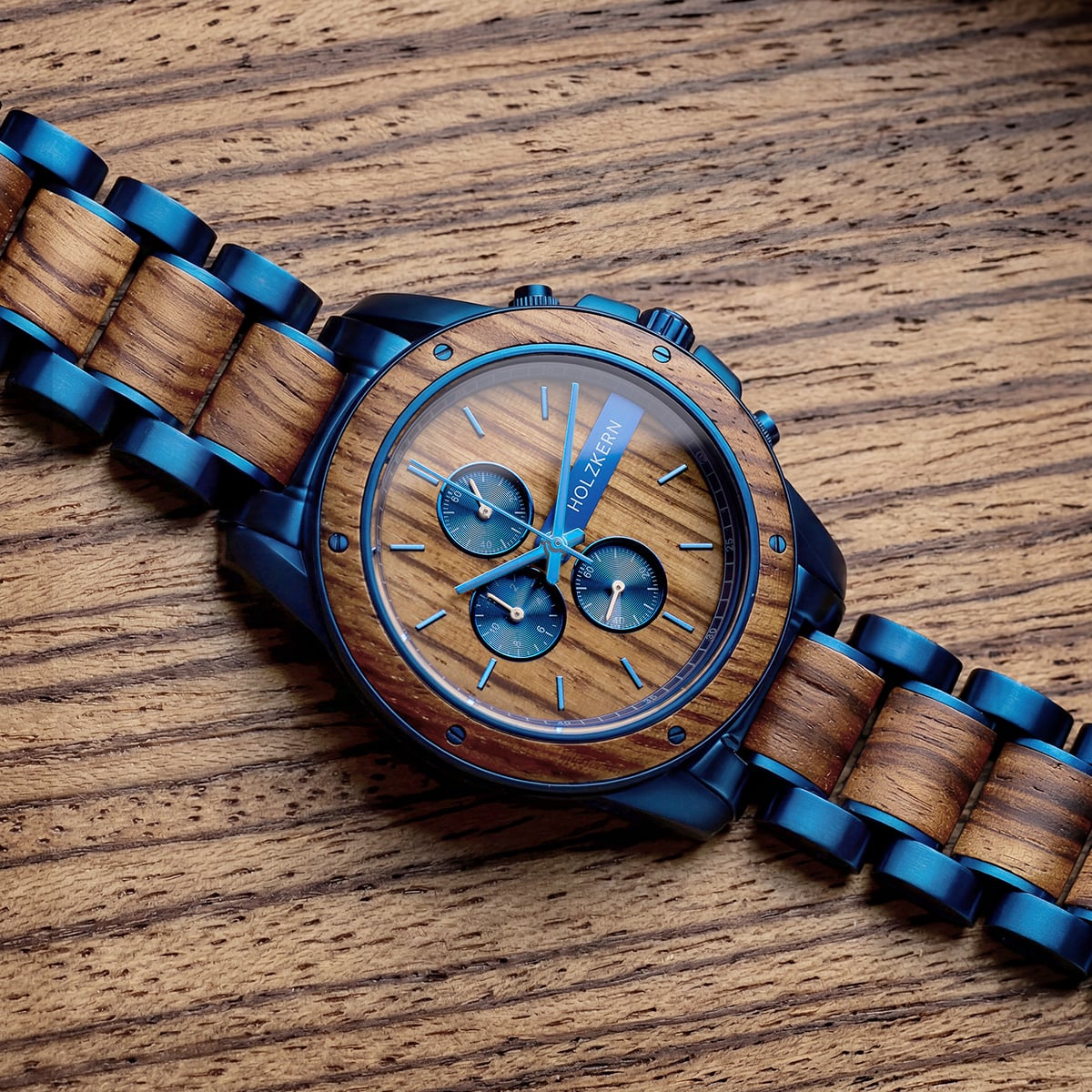 Holzkern Wood Watches | Gareth (Zebrawood/Zebrawood)